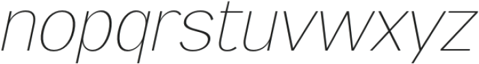Pripun Thin Italic otf (100) Font LOWERCASE
