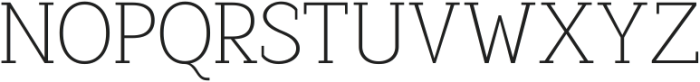 Pristine Pro Slab Extra Light ttf (200) Font UPPERCASE