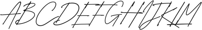 Pristinia Script Regular otf (400) Font UPPERCASE