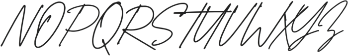 Pristinia Script Regular otf (400) Font UPPERCASE