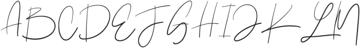 Pristye Signature Regular otf (400) Font UPPERCASE