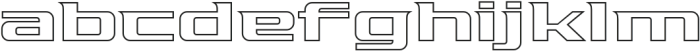 Pro Racing Outline otf (400) Font LOWERCASE