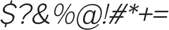 Pro Sotan Light Italic otf (300) Font OTHER CHARS
