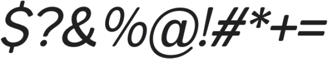 Pro Sotan Medium Italic otf (500) Font OTHER CHARS