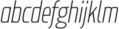 Probeta Extra Light Italic otf (200) Font LOWERCASE