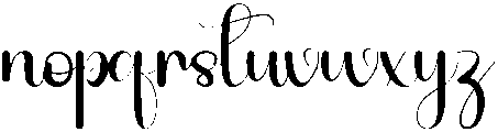 Procreate Regular otf (400) Font LOWERCASE