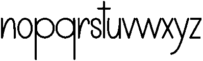 Procreate Regular otf (400) Font LOWERCASE