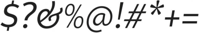 Proda Sans Book Italic otf (400) Font OTHER CHARS