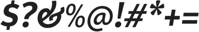 Proda Sans SemiBold Italic otf (600) Font OTHER CHARS