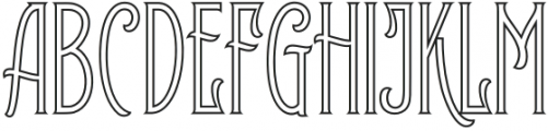 Prodelt Co Inline Condensed Regular otf (400) Font UPPERCASE