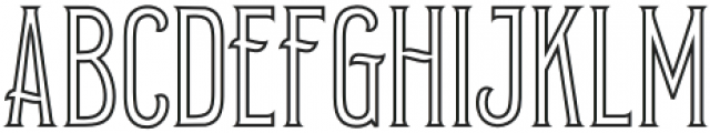 Prodelt Co Inline Condensed Regular otf (400) Font LOWERCASE