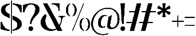 Prodes Stencil otf (400) Font OTHER CHARS