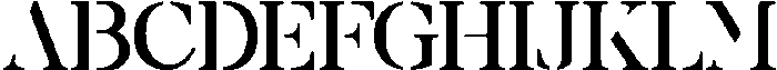 Prodes Stencil otf (400) Font UPPERCASE