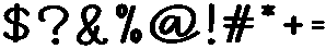 Product Regular otf (400) Font OTHER CHARS