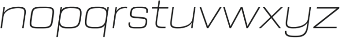 Prolinea Thin Italic ttf (100) Font LOWERCASE