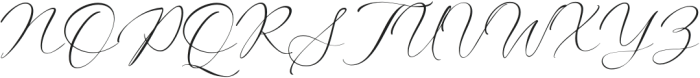 Prominent Script Regular otf (400) Font UPPERCASE