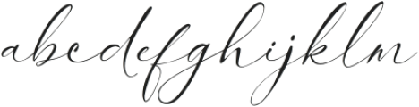 Prominent Script Regular otf (400) Font LOWERCASE