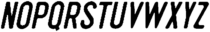 Pronk Clean RegularSlant otf (400) Font UPPERCASE