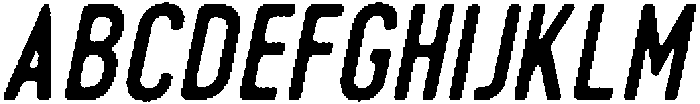 Pronk Rough RegularSlant otf (400) Font UPPERCASE