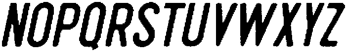 Pronk Rough RegularSlant otf (400) Font UPPERCASE