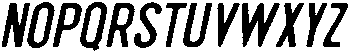 Pronk Rough RegularSlant otf (400) Font LOWERCASE