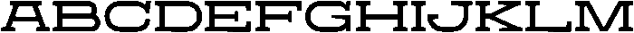 Proscenium Slab Light otf (300) Font UPPERCASE