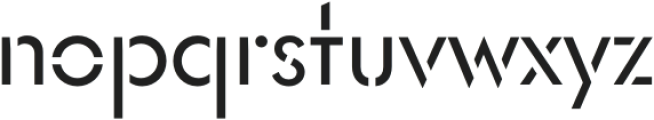 Prossimo Stencil Regular otf (400) Font LOWERCASE