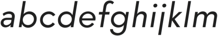 Prossimo Text Regular Italic otf (400) Font LOWERCASE