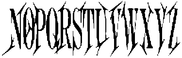 Proster Display otf (400) Font UPPERCASE