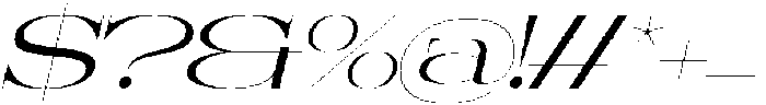 Prostetrix Italic otf (400) Font OTHER CHARS