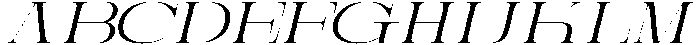 Prostetrix Italic otf (400) Font UPPERCASE