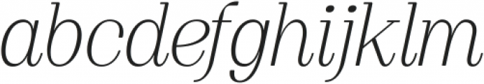 Proto Serif Light Italic ttf (300) Font LOWERCASE