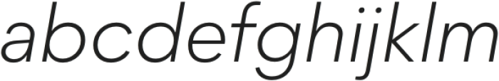 Protofo Light Italic otf (300) Font LOWERCASE