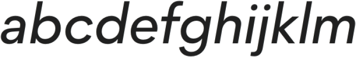 Protofo Medium Italic otf (500) Font LOWERCASE