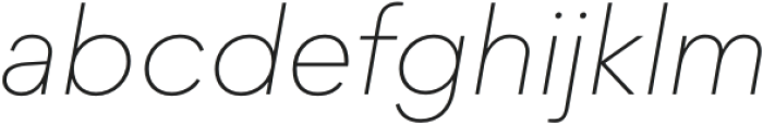 Protofo Thin Italic otf (100) Font LOWERCASE