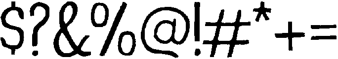 Prova ttf (300) Font OTHER CHARS