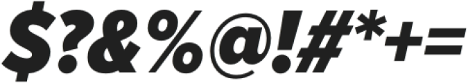 Proxima Nova Condensed Black Italic otf (900) Font OTHER CHARS