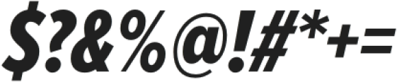 Proxima Nova Extra Condensed Extrabold Italic otf (700) Font OTHER CHARS