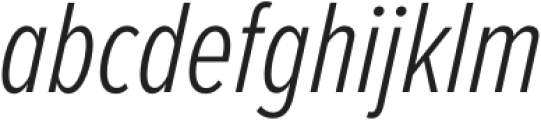Proxima Nova Extra Condensed Light Italic otf (300) Font LOWERCASE