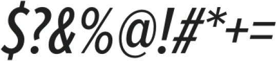 Proxima Nova Extra Condensed Medium Italic otf (500) Font OTHER CHARS