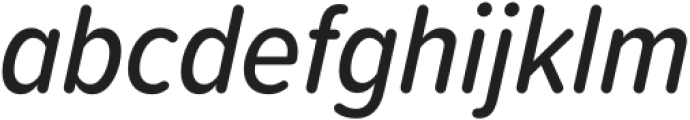 Proxima Soft Condensed Medium Italic otf (500) Font LOWERCASE