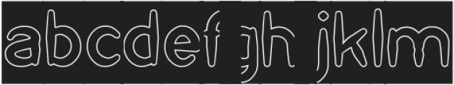 prehistoric-Hollow-Inverse otf (400) Font LOWERCASE