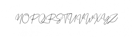 Prestige Signature Script.otf Font UPPERCASE
