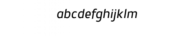 Prox-Italic.otf Font LOWERCASE