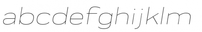 Praktika Extra Light Ext Italic Font LOWERCASE