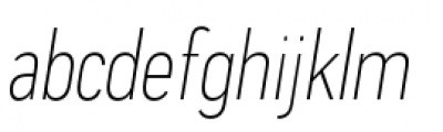Praktika Light Cond Italic Font LOWERCASE