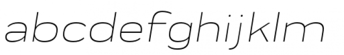 Praktika Light Ext Italic Font LOWERCASE