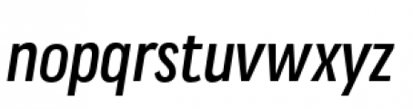 Praktika Medium Cond Italic Font LOWERCASE