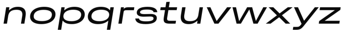 Premis Regular Extended Italic Font LOWERCASE