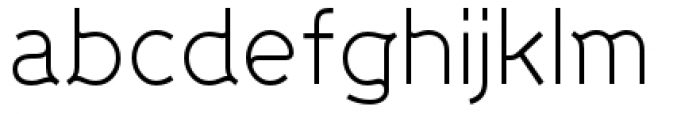 Progress Two Light Font LOWERCASE